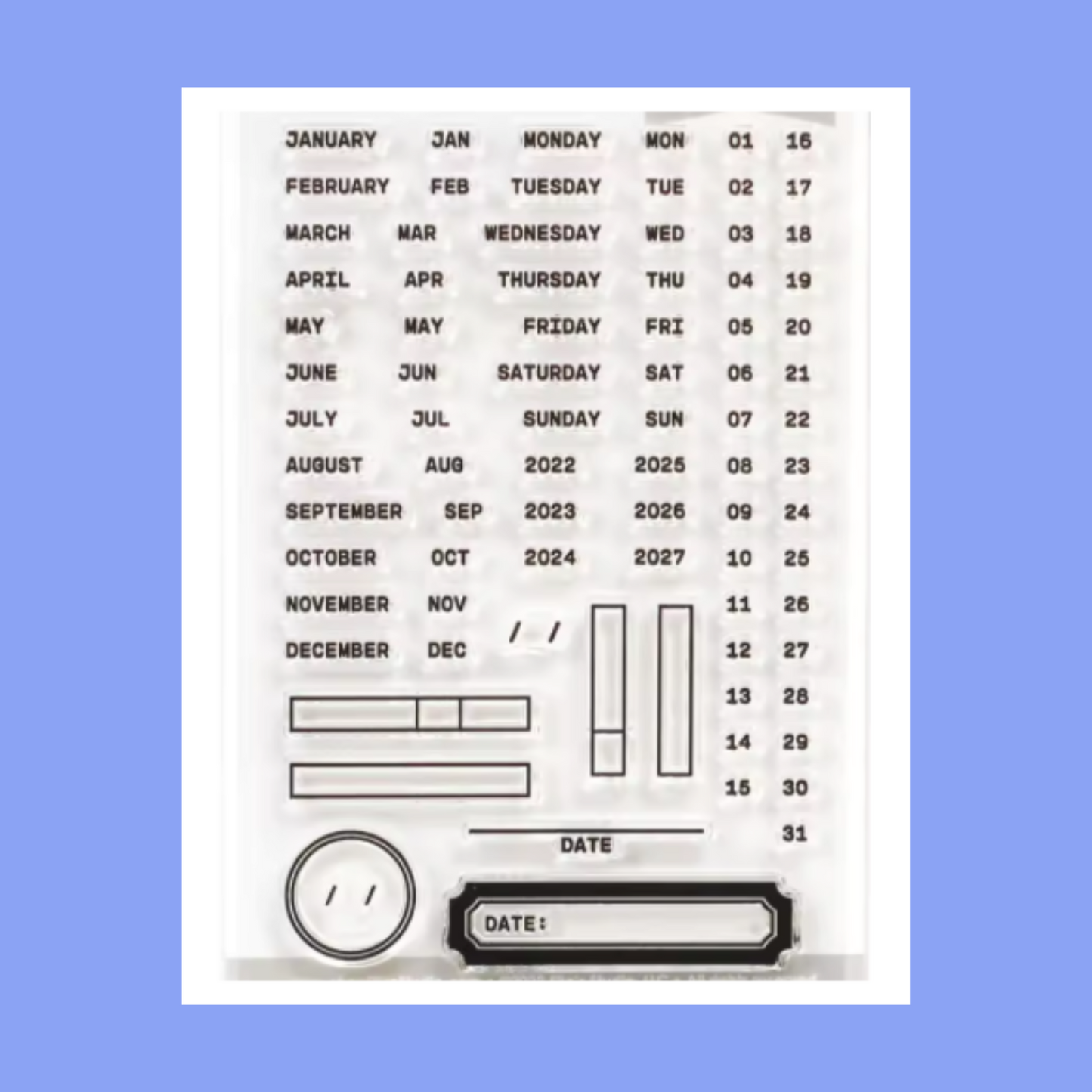 Calendar Stamp Sets