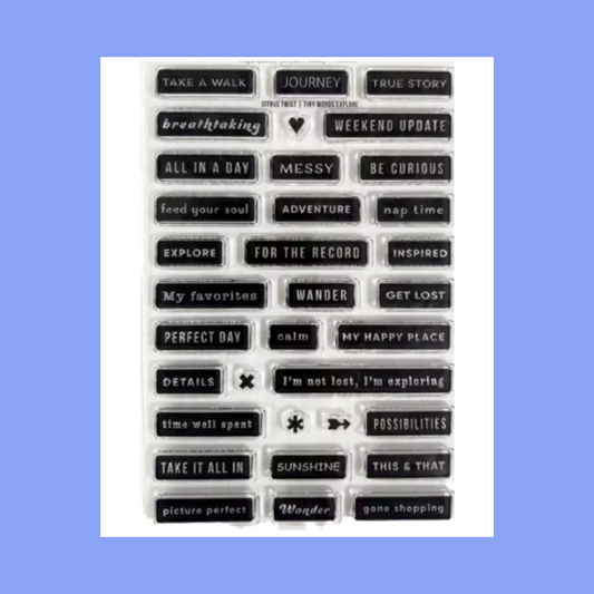 Word & Phrase Stamp Sets