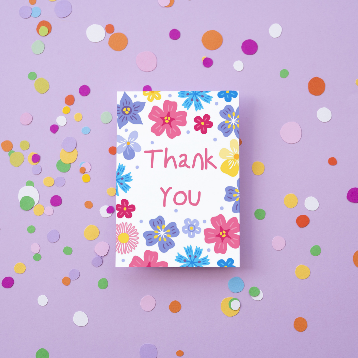Floral Meadow Thank You Card