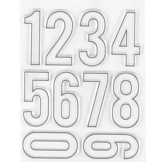 Large Outline Numbers Stamp Sets
