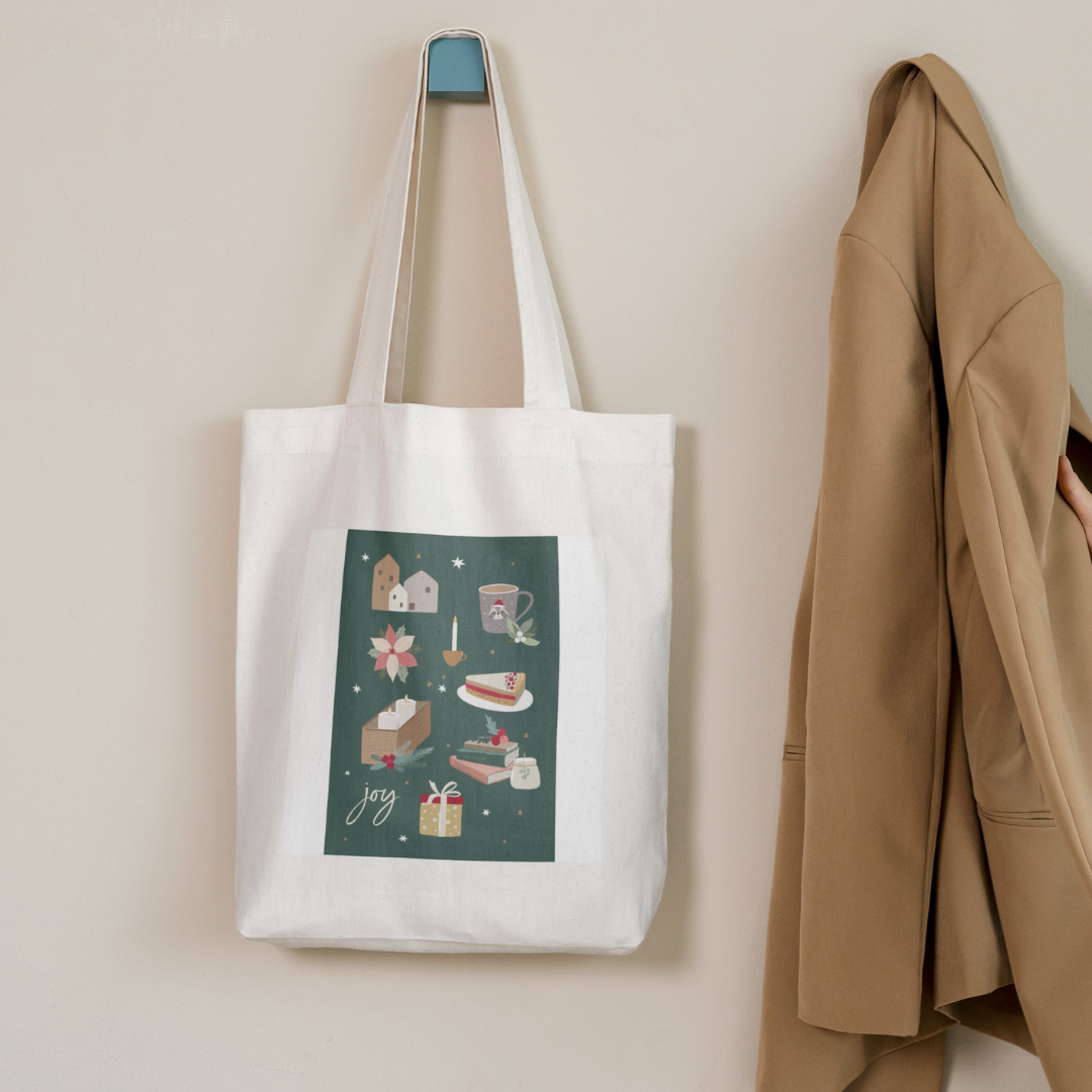 Christmas Tote Bags - 2 Designs
