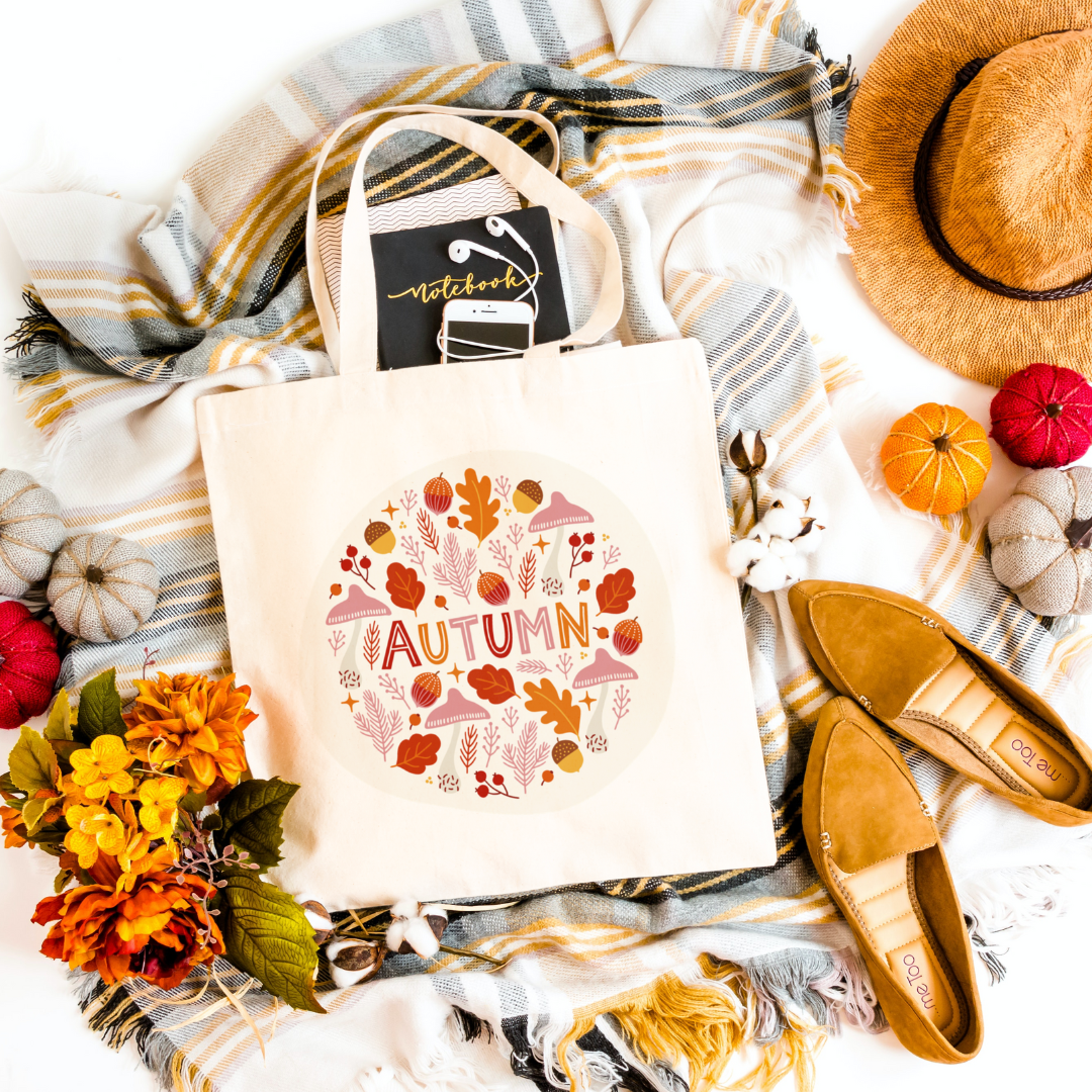 Cosy Autumn Tote Bags - 3 Designs