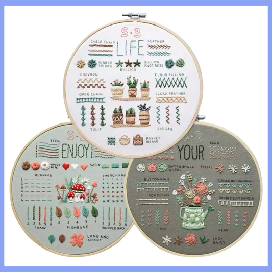 Embroidery Sampler Kit – Gift Set for Crafters