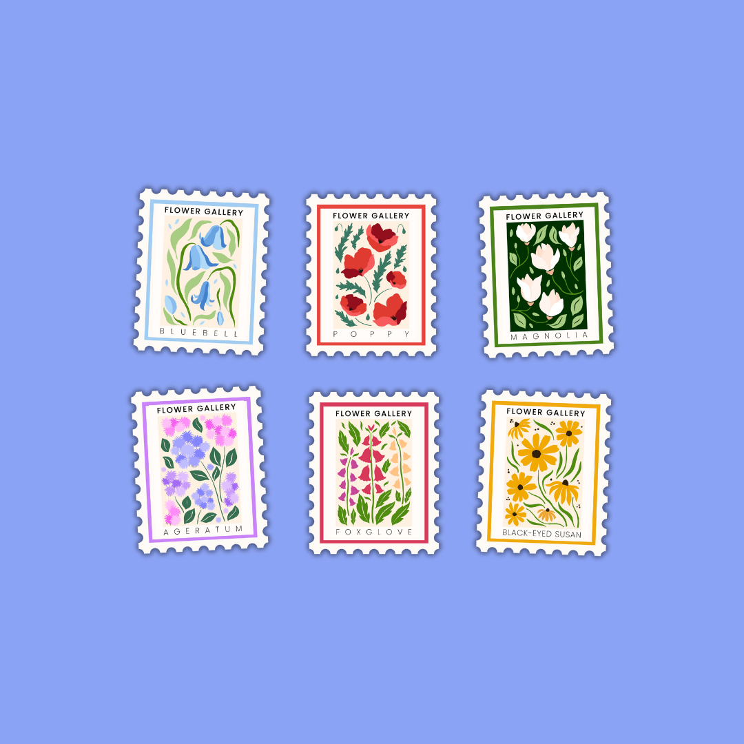 Flower Gallery Die Cut Stickers