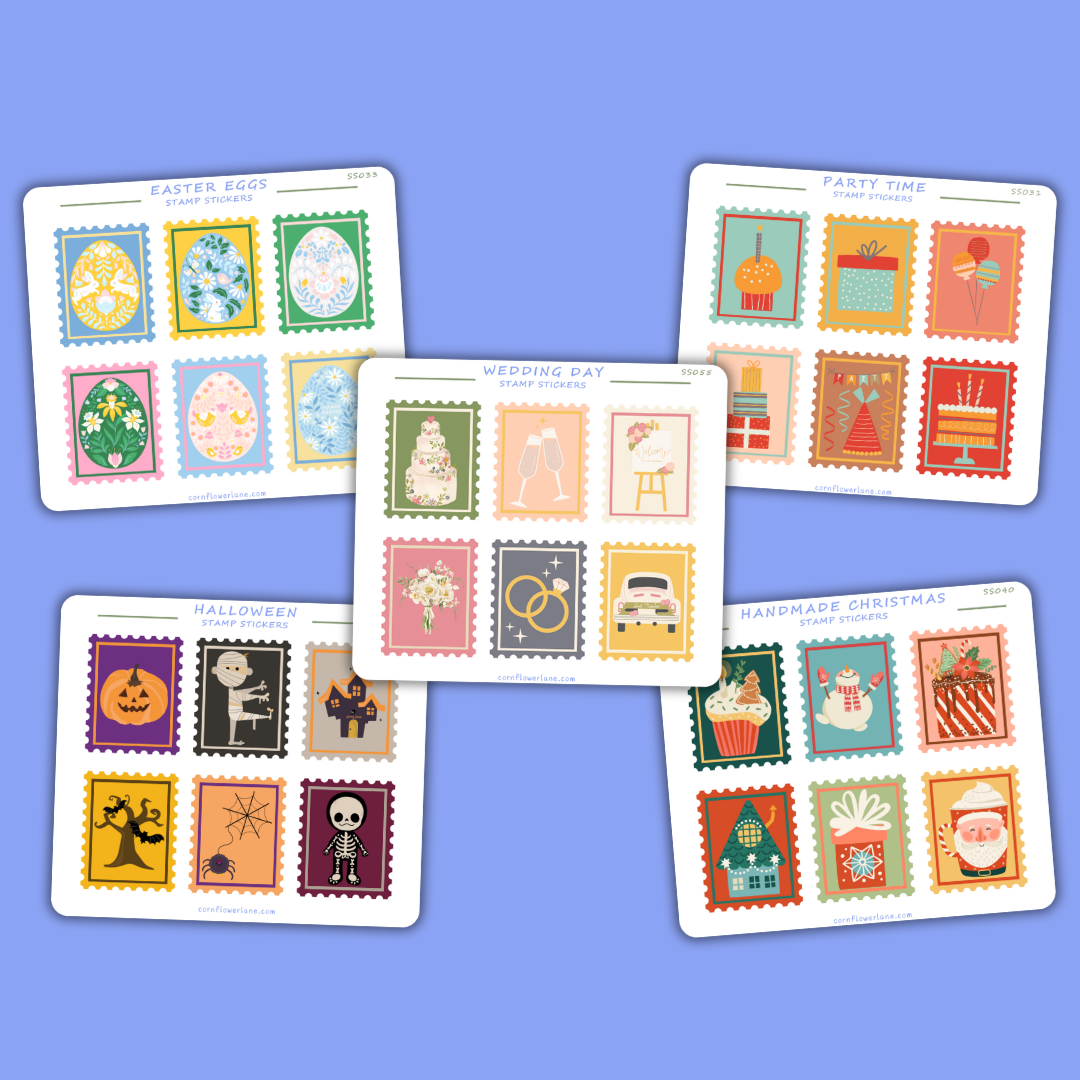Celebration Stamp Stickers - 5th Collection