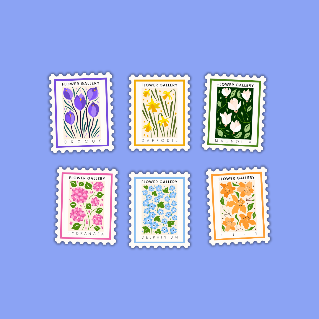 Flower Gallery Die Cut Stickers