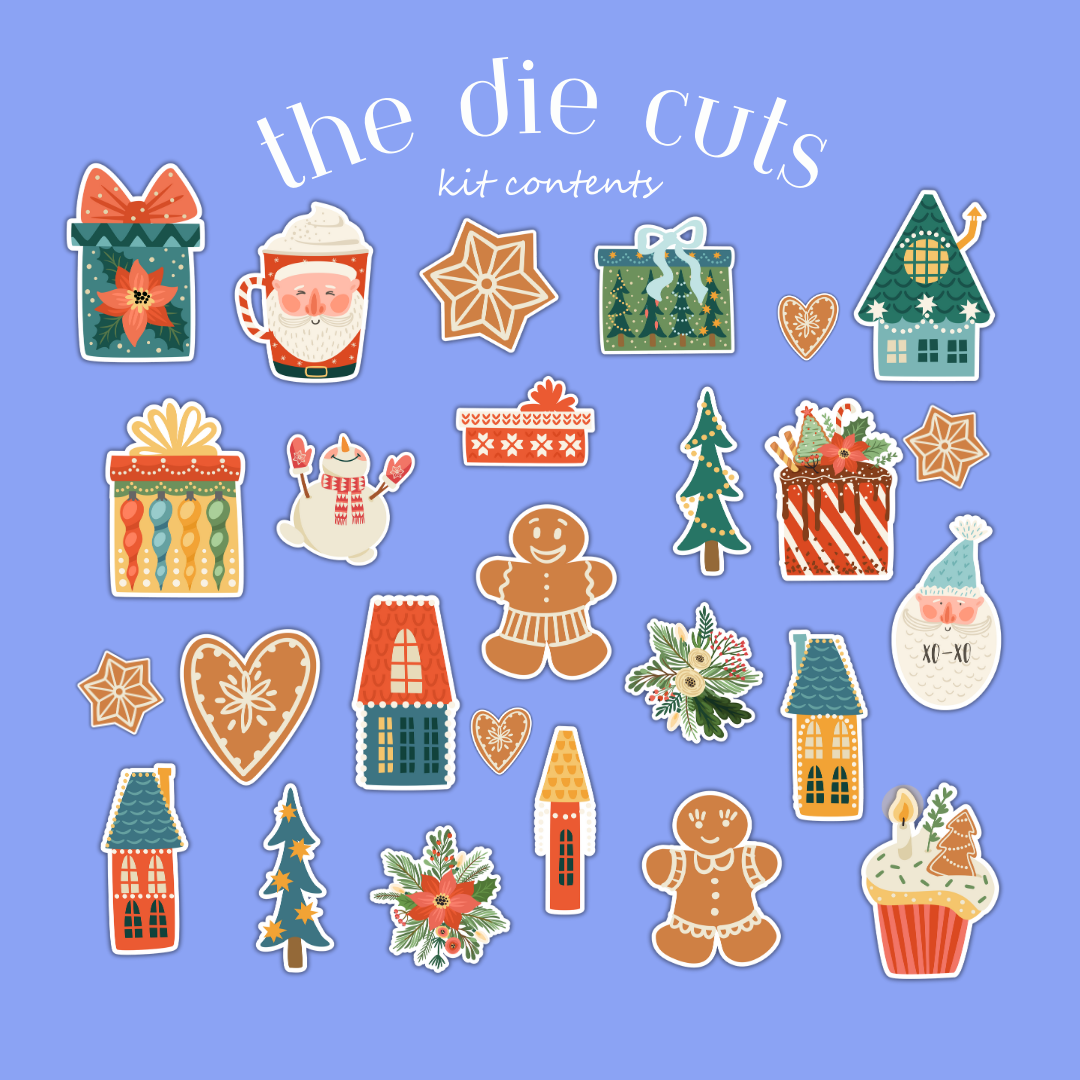 Journaling advent calendar with die cuts for December Daily