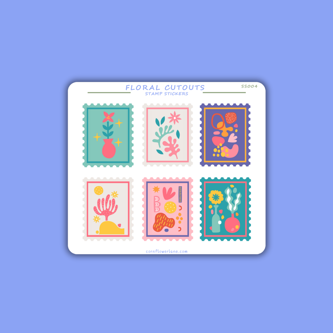 Stamp Stickers - Floral Collection