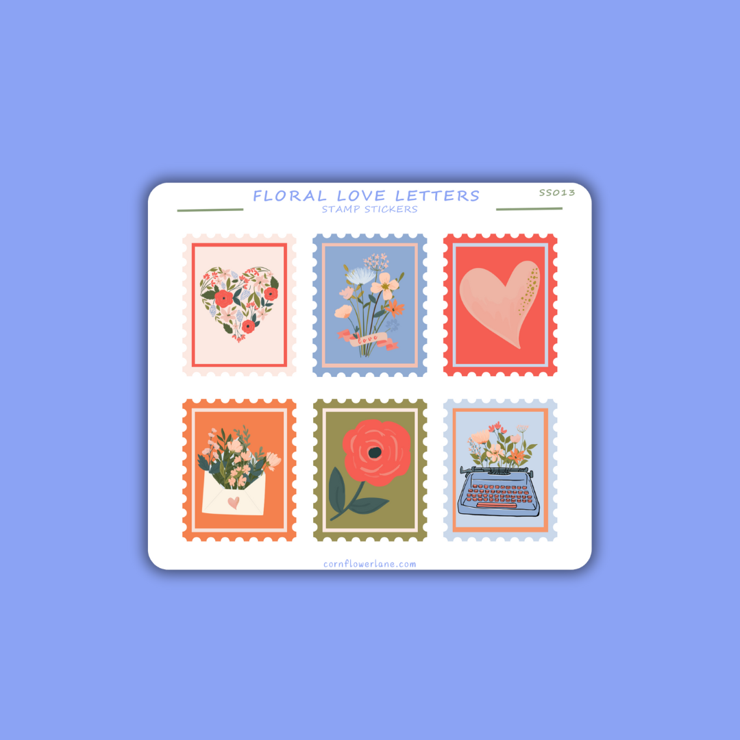 Stamp Stickers - Floral Collection