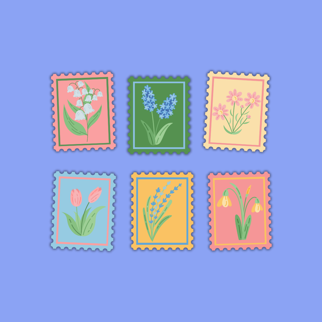 Everyday Collection – Die-Cut Stamp Stickers (5 Themed Packs)
