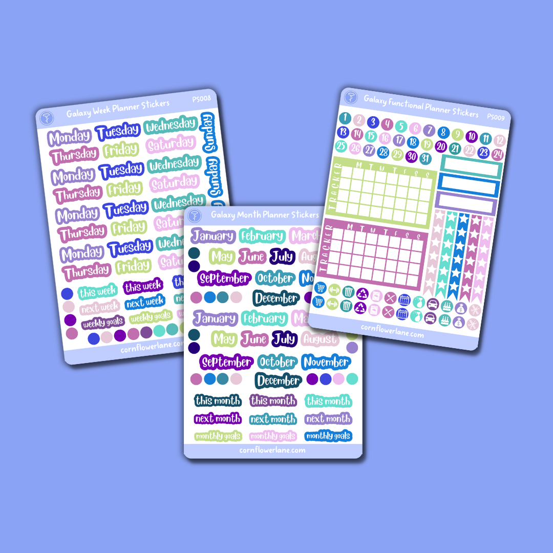 Galaxy A6 Planner Stickers