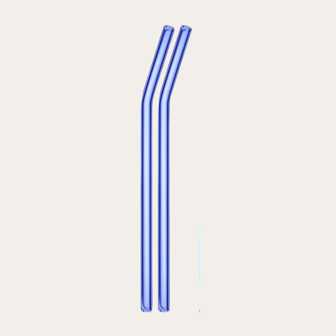 Coloured Glass Straws - Singles