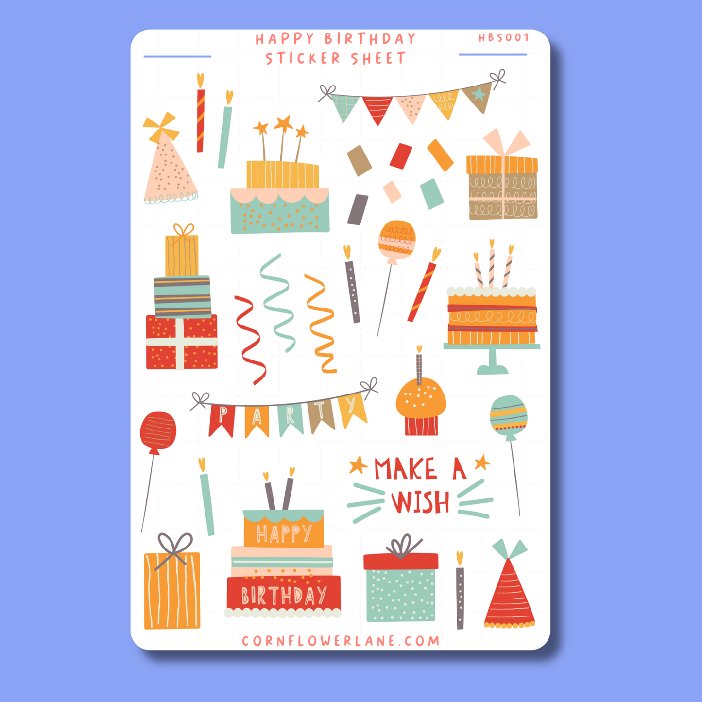 Happy Birthday Stickers