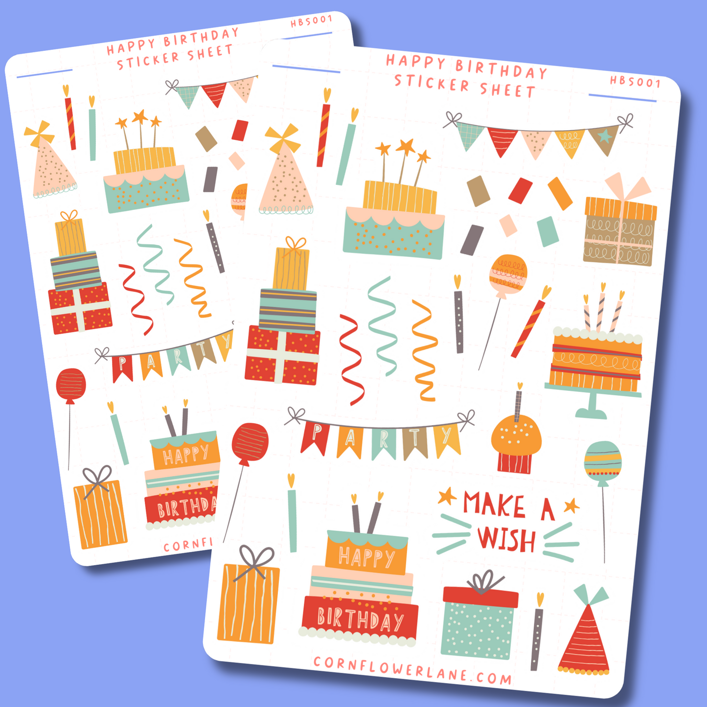 Happy Birthday Stickers