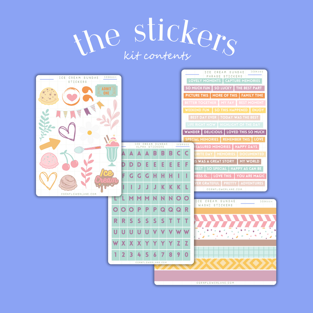 *NEW* Ice Cream Sundae Journaling Kit