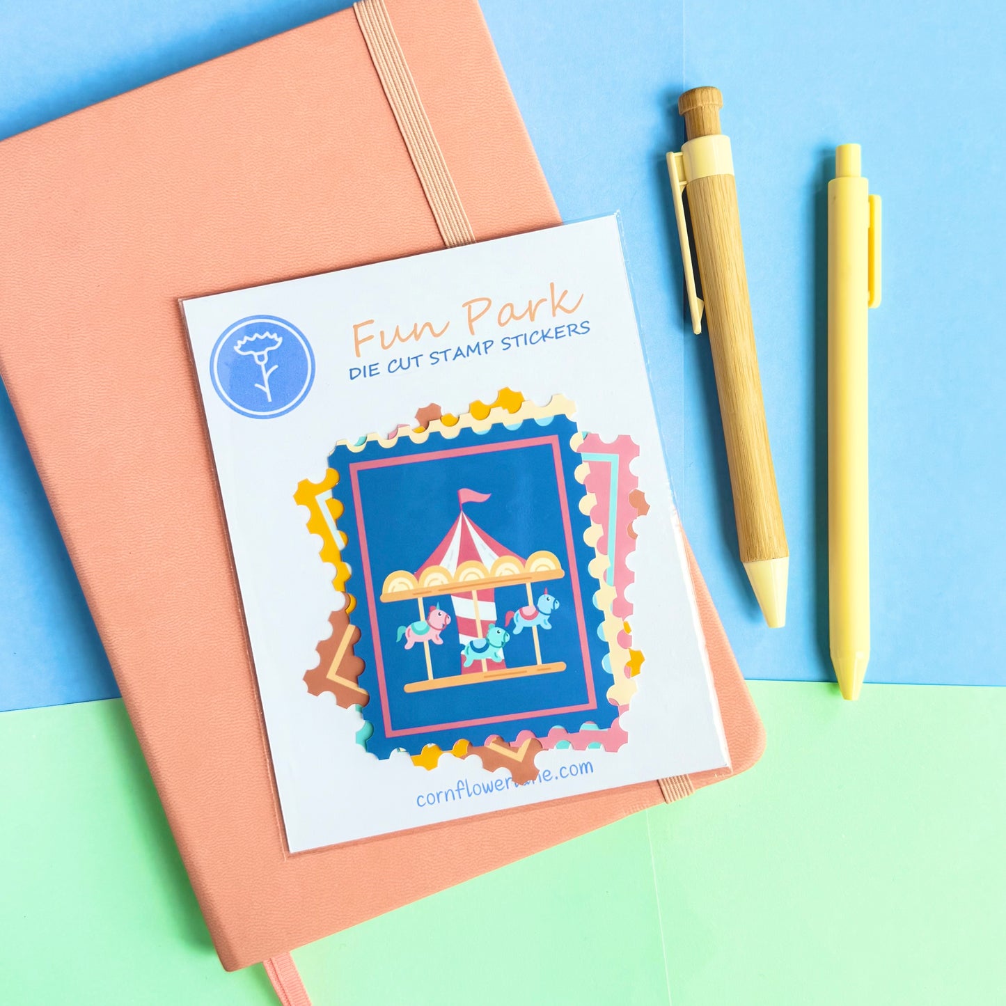 Imagination Collection – Die Cut Stamp Sticker Packs (5 Designs)