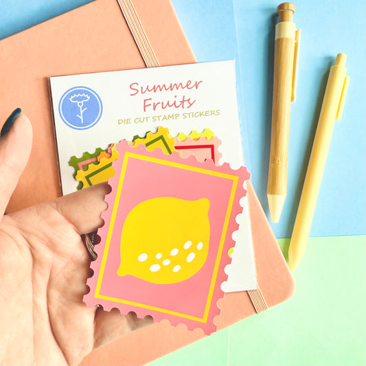 Lovely Things Stamp Sticker Collection – Cottagecore, Folk Art & Nature-Inspired Designs