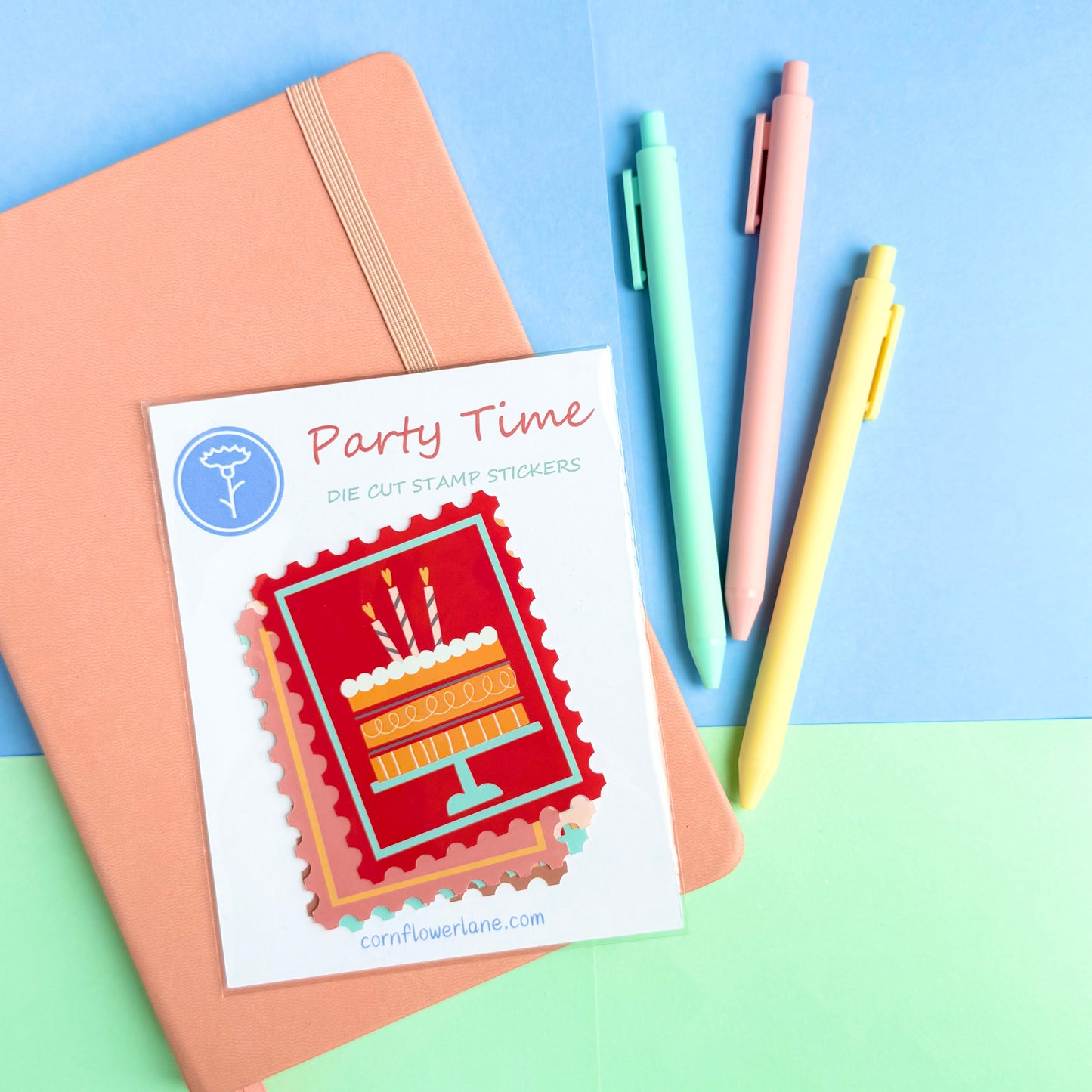Celebration Collection – Glossy Stamp Sticker Packs (4 Designs)