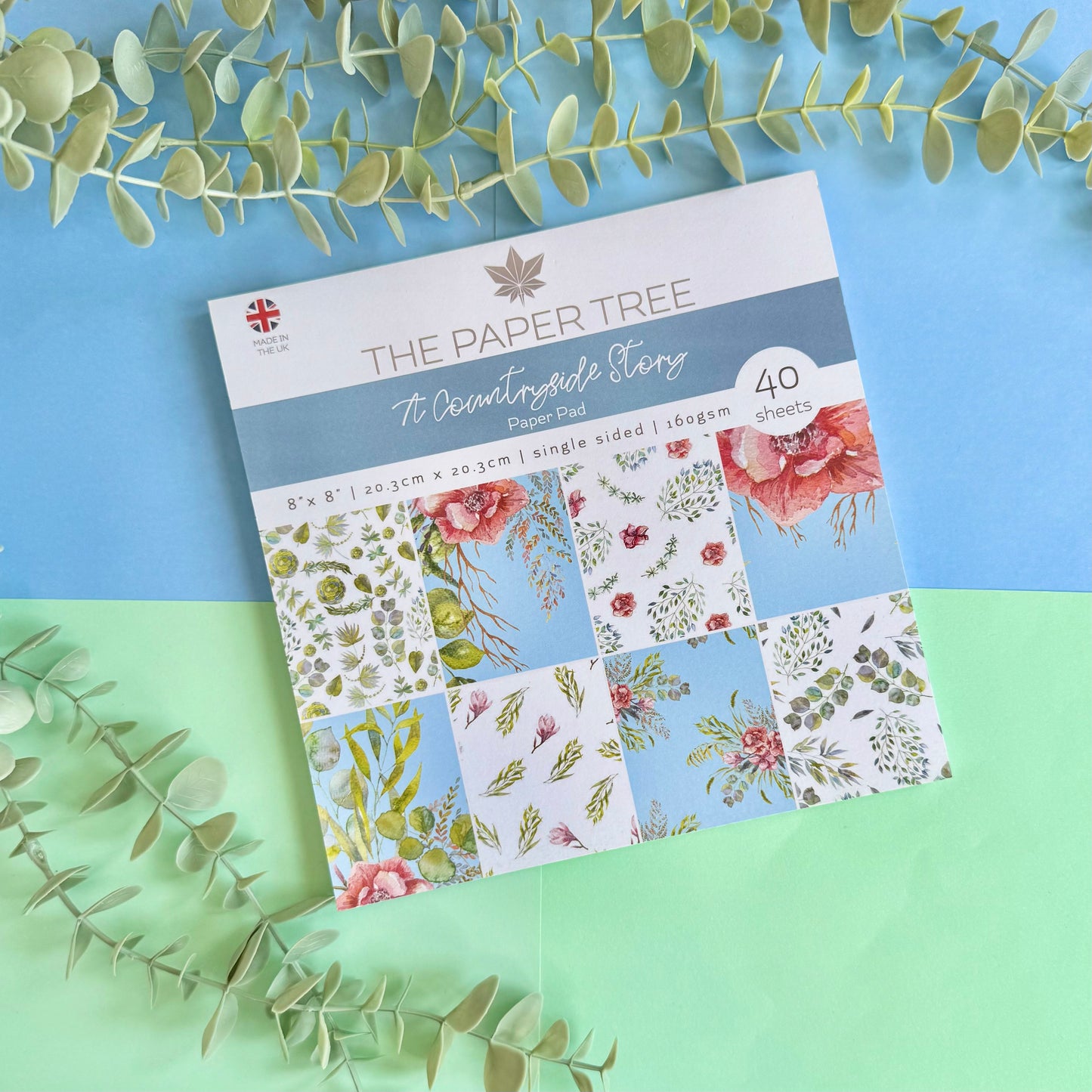 8" x 8" Floral Scrapbooking Paper Pad