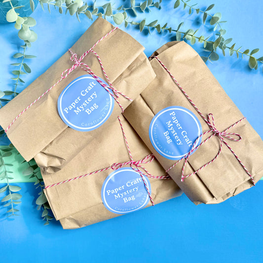 Paper Crafts Mystery Bag – Surprise Stationery, Craft & Accessories (8 Items)