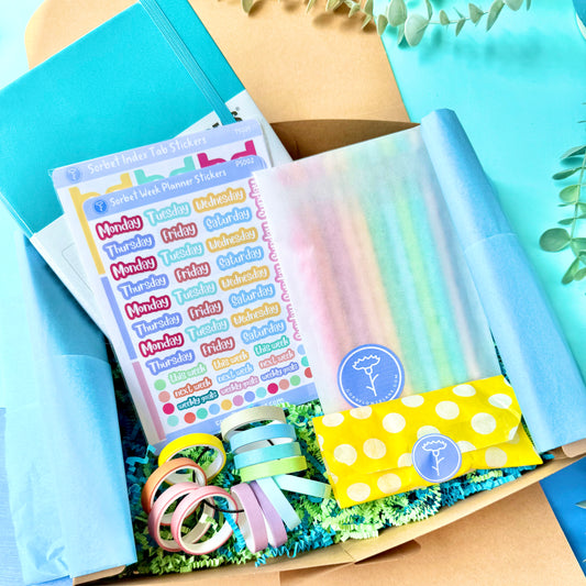 Bullet Journaling Gift Set – Journal, Pens, Washi Tape & Stickers Bundle Box