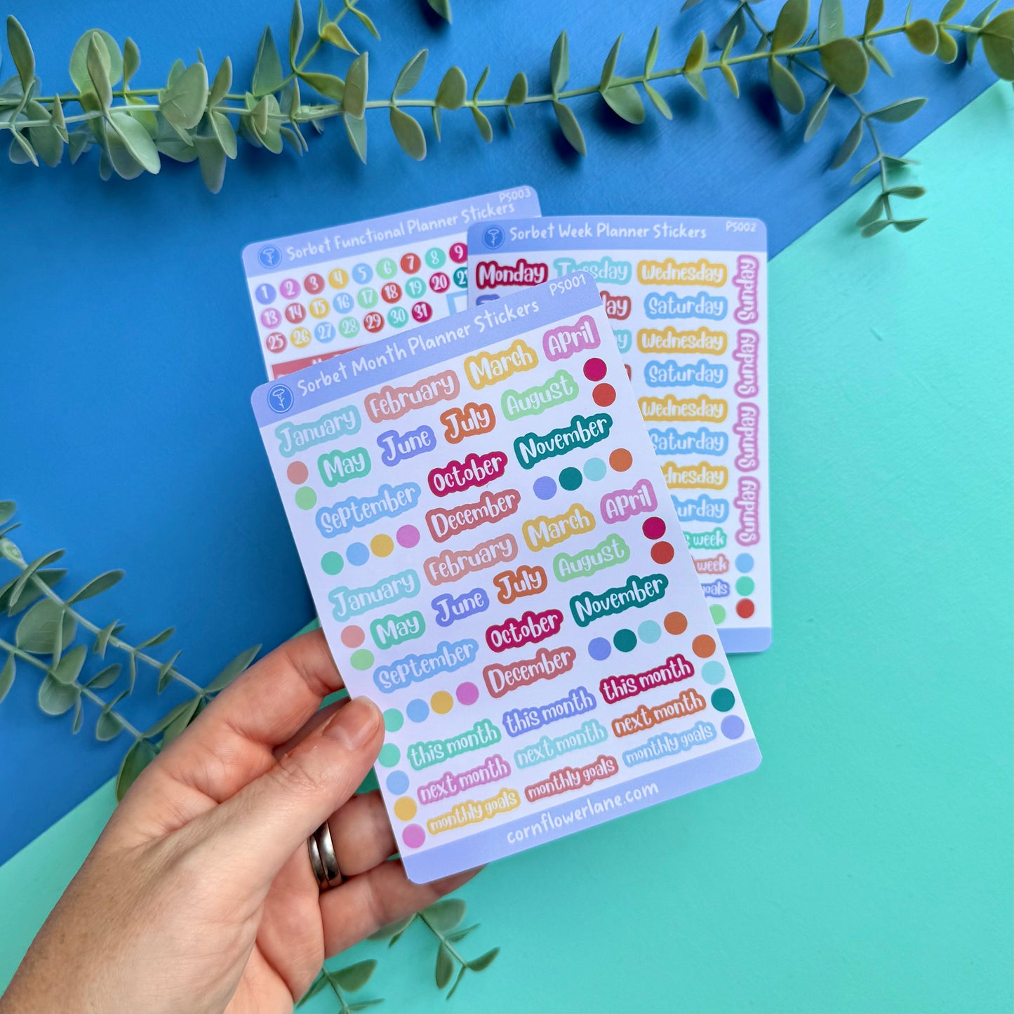 Sorbet A6 Planner Stickers