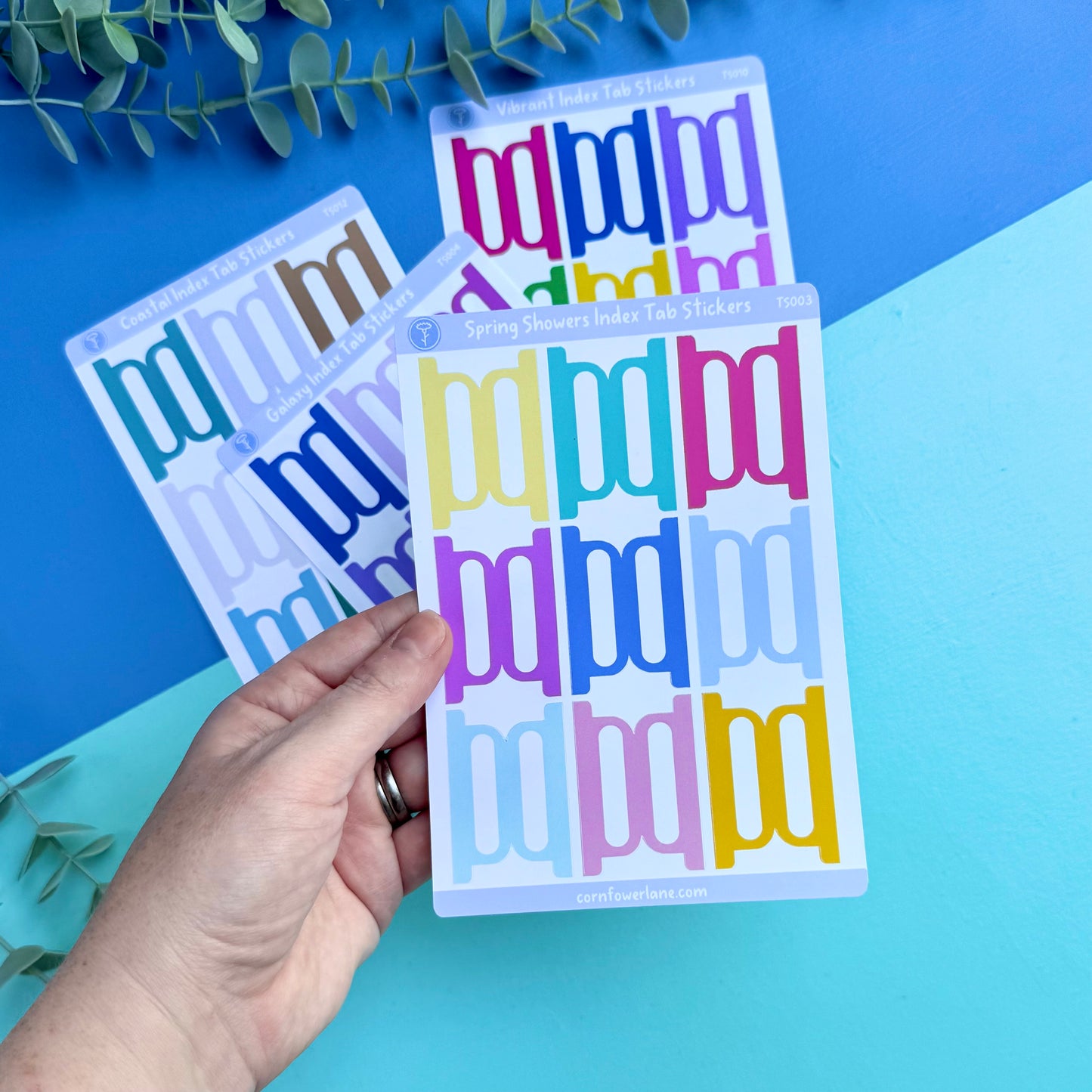 Colour Palette Index Tabs Sticker Sheet