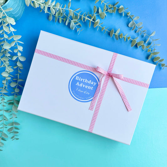Pink Birthday Advent Calendar – 7 Days of Stationery Joy