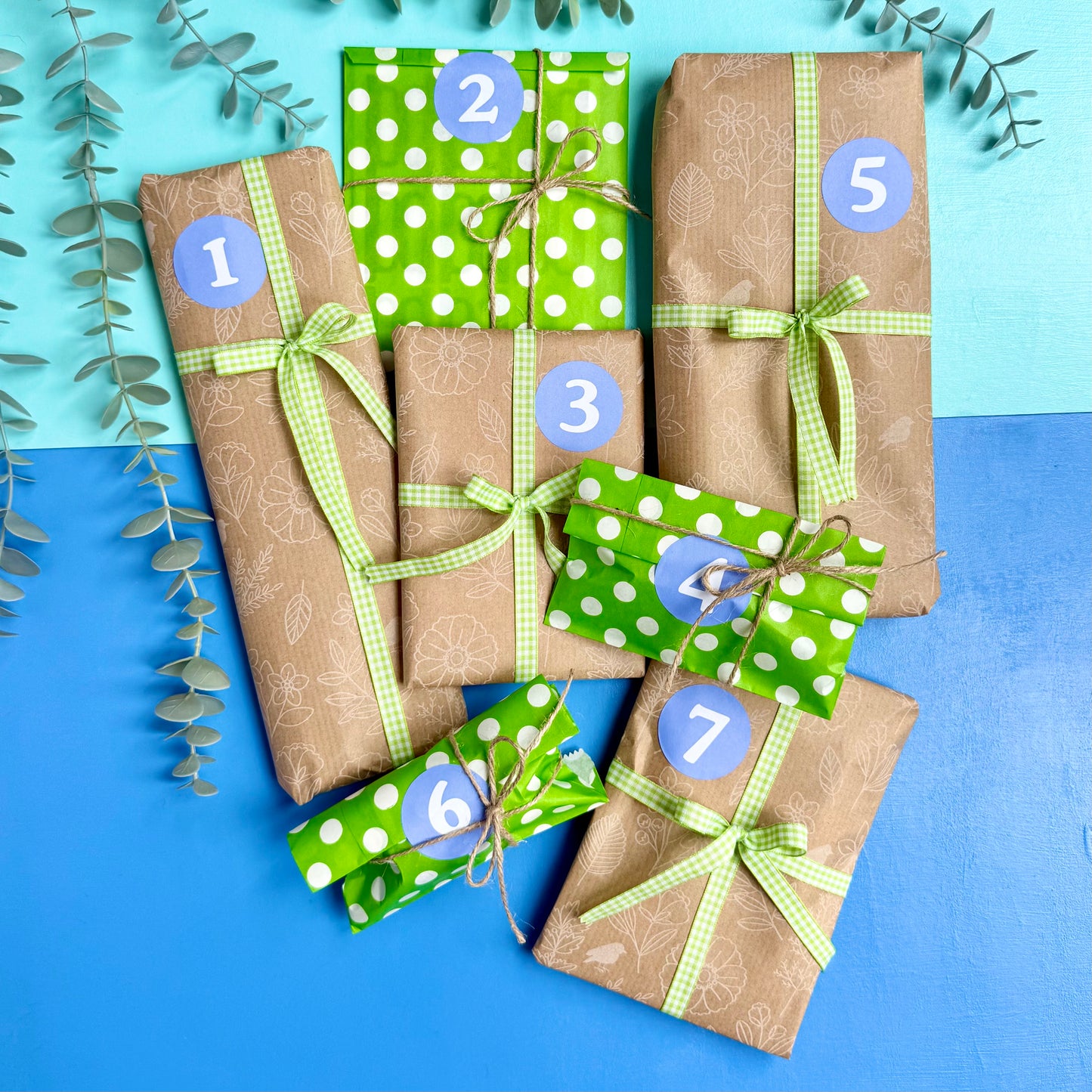 Green Birthday Advent Calendar – 7 Days of Stationery Joy