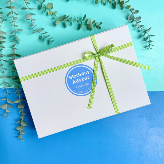 Green Birthday Advent Calendar – 7 Days of Stationery Joy