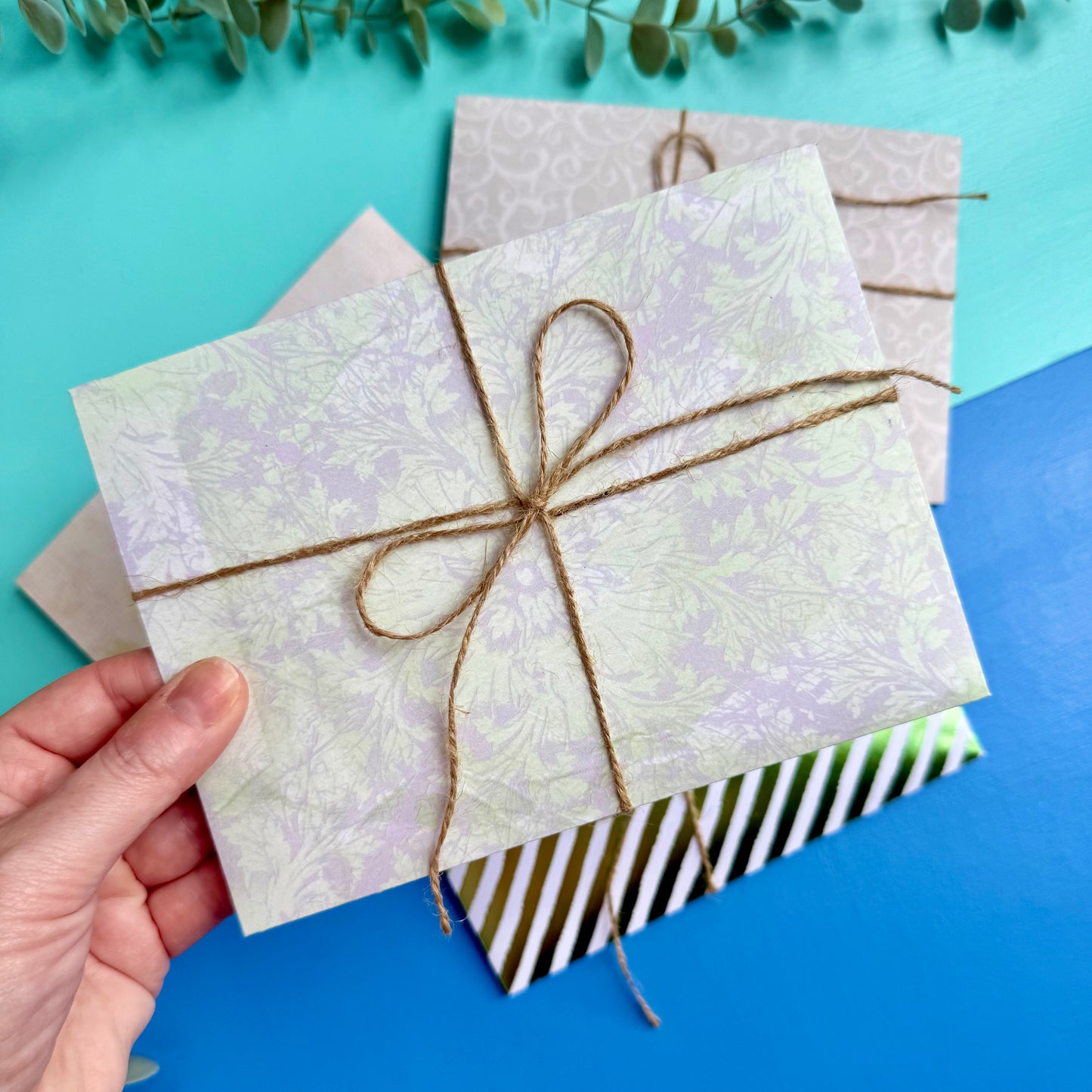 Vintage Paper Craft Kits - Green Patterns