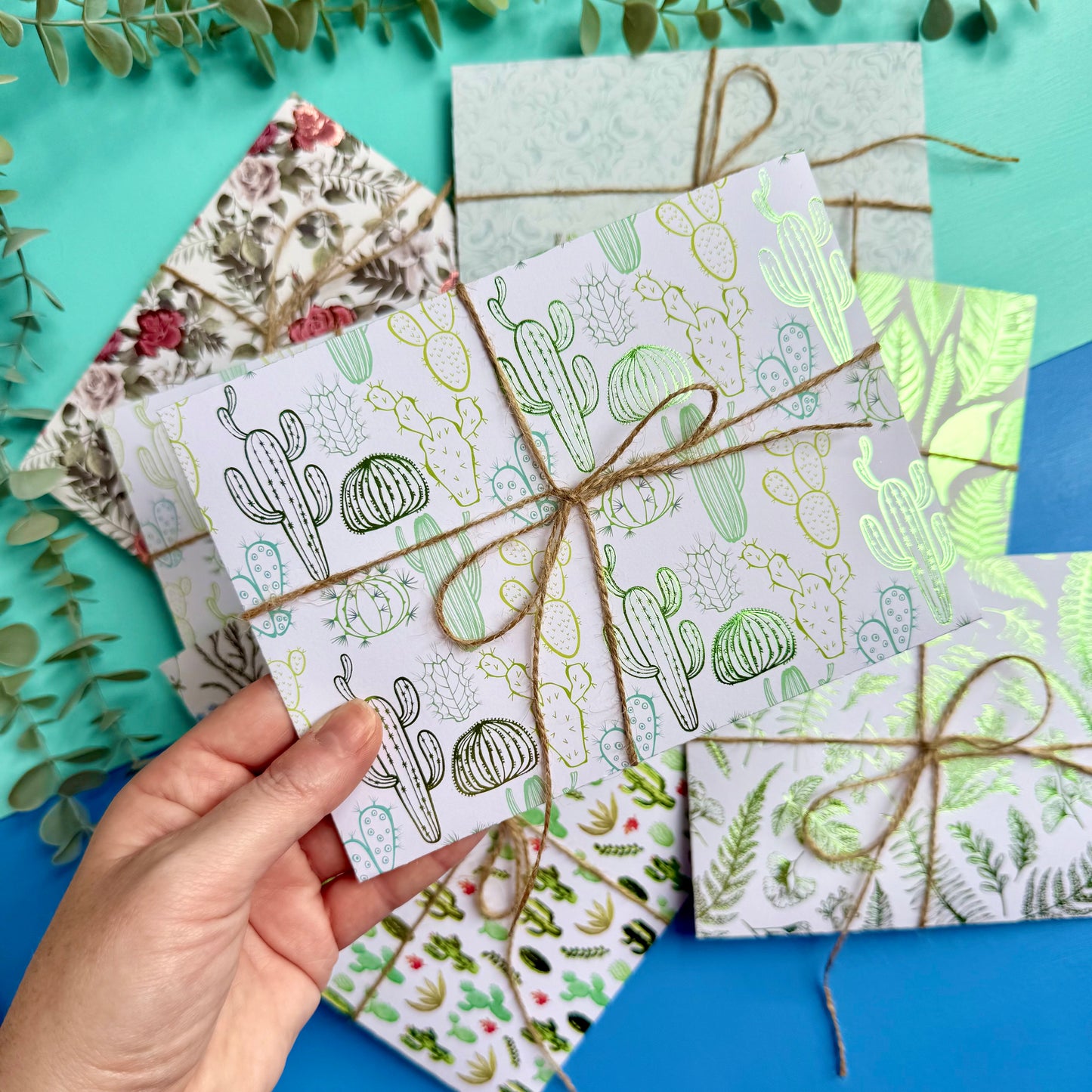 Vintage Paper Craft Kits - Green Flowers & Foliage