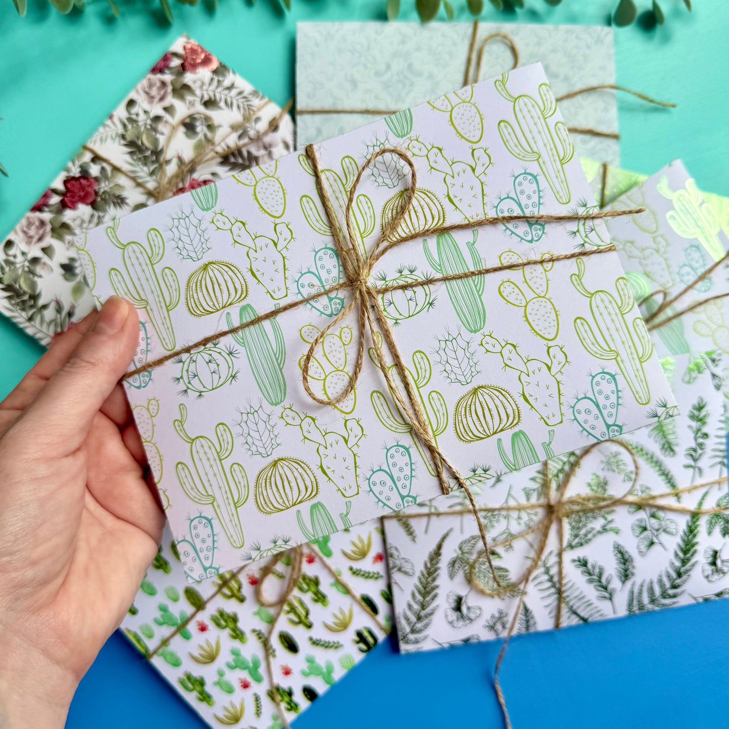 Vintage Paper Craft Kits - Green Flowers & Foliage