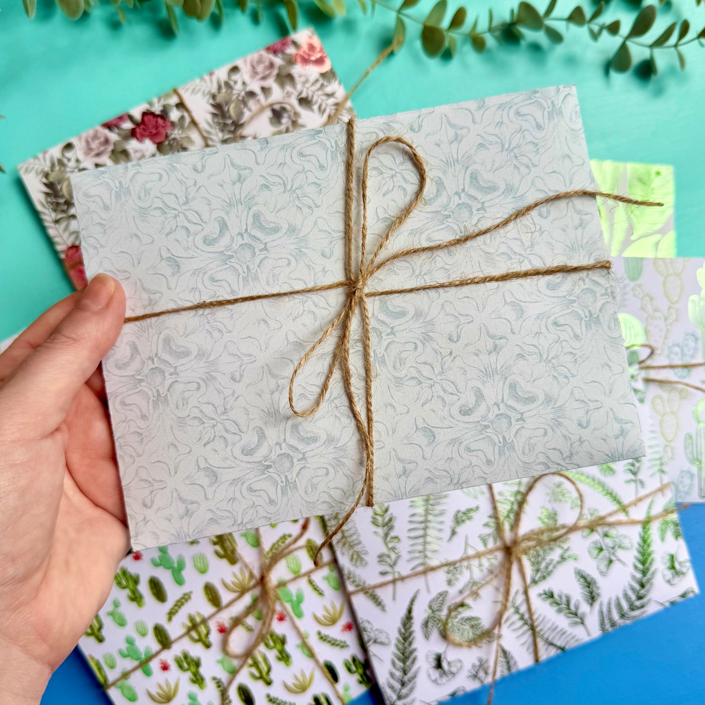 Vintage Paper Craft Kits - Green Flowers & Foliage