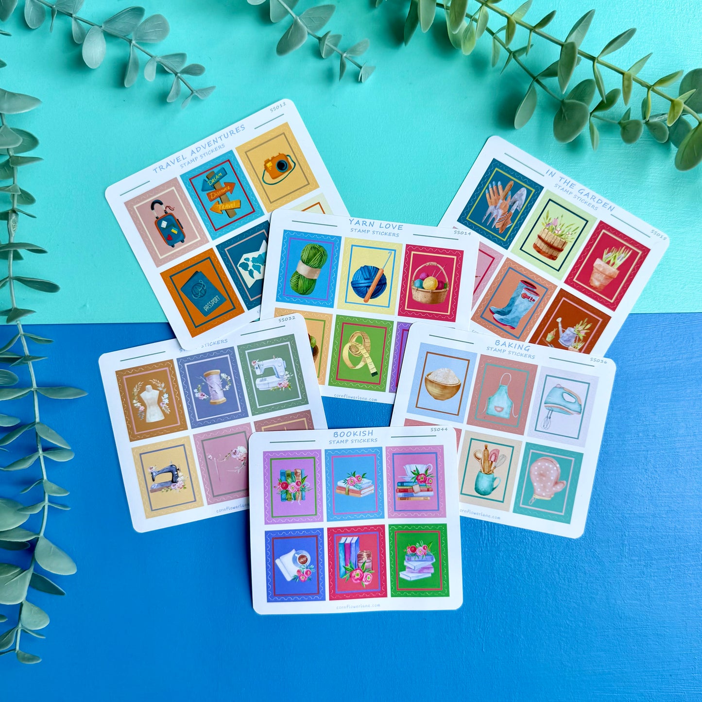 Stamp Stickers - Hobbies Collection