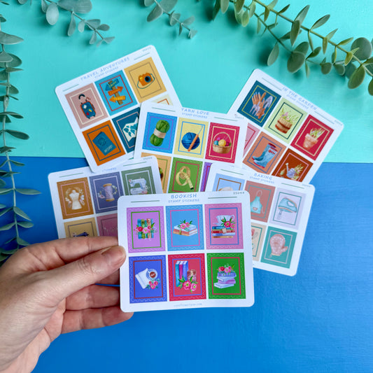 Stamp Stickers - Hobbies Collection