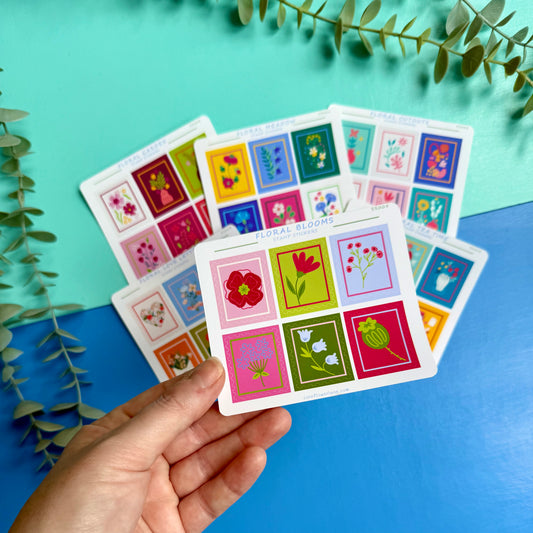 Stamp Stickers - Floral Collection