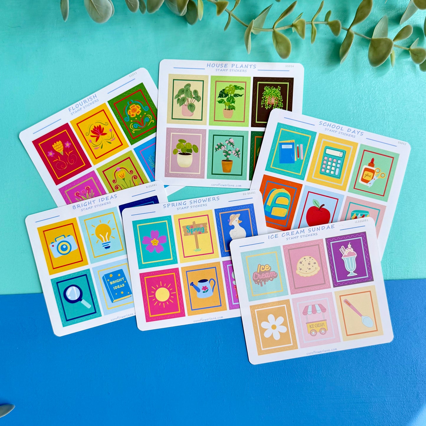 Stamp Stickers - Nature & Nostalgia Collection