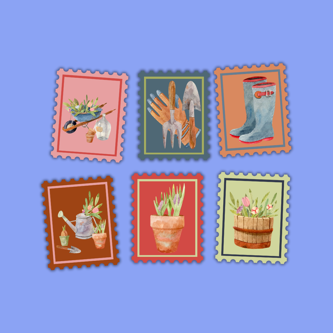 Hobbies Collection – Glossy Stamp Sticker Packs (6 Designs Available)