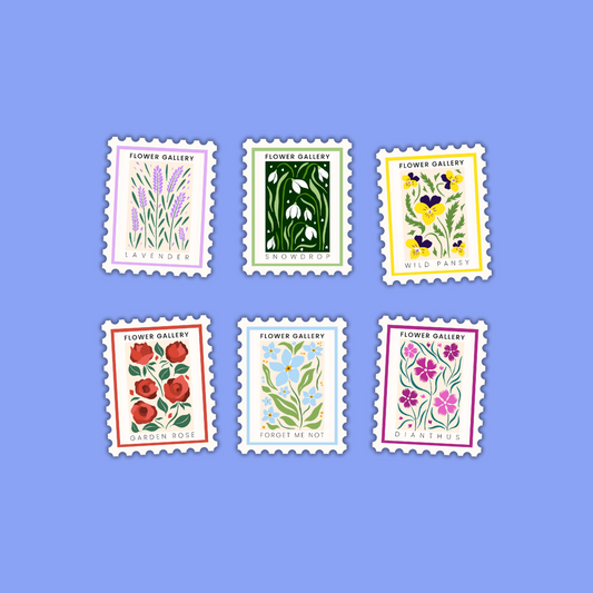 Flower Gallery Die Cut Stickers
