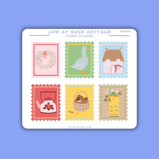 Stamp Stickers - Cottagecore Collection
