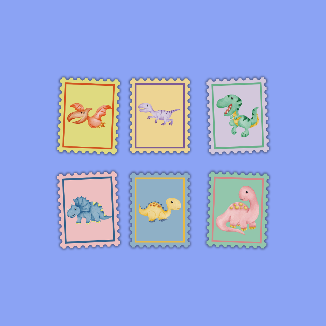 Imagination Collection – Die Cut Stamp Sticker Packs (5 Designs)