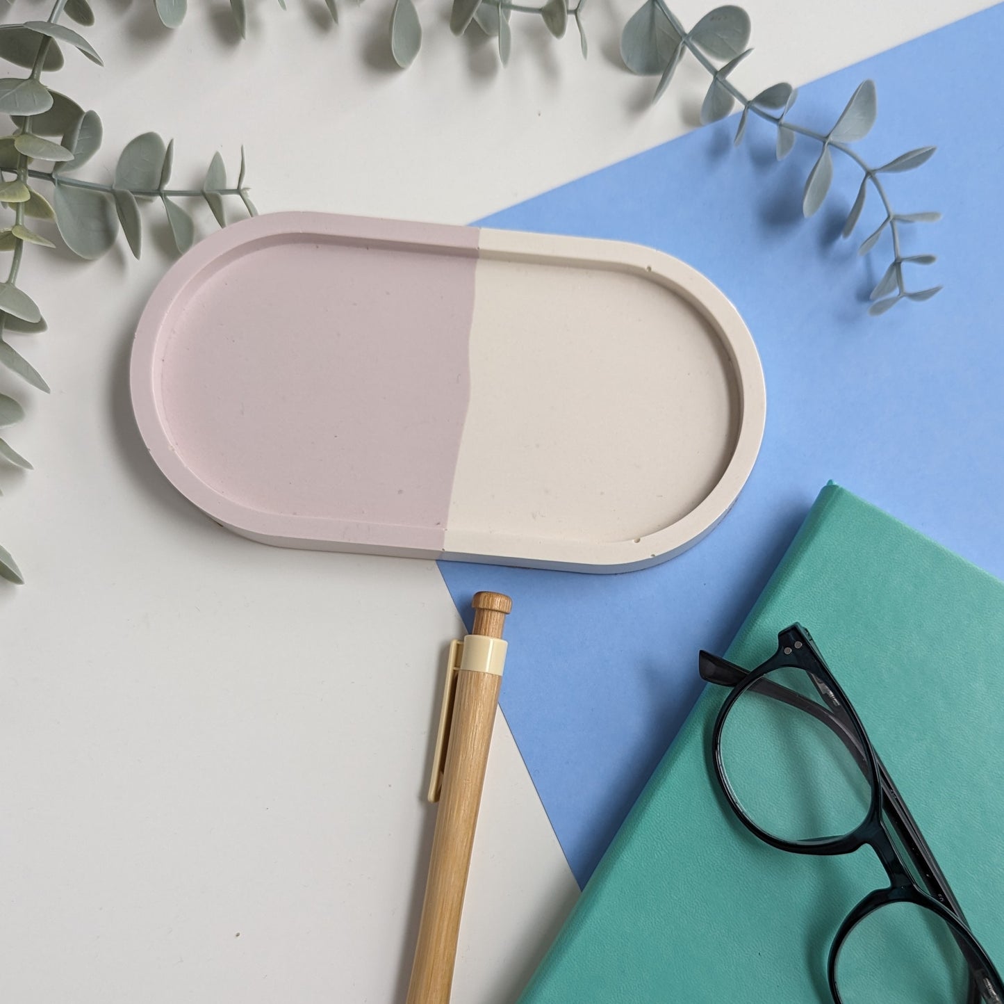 Jesmonite Pastel Trinket Tray - 5 colours