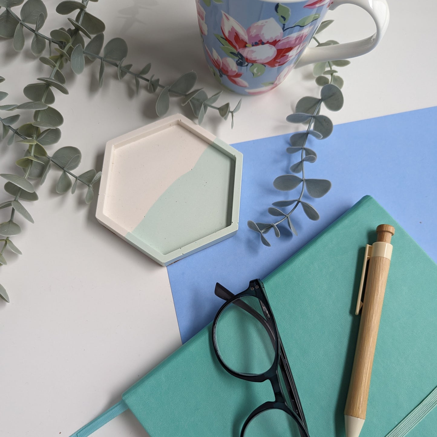 Jesmonite Pastel Coaster - 4 colours
