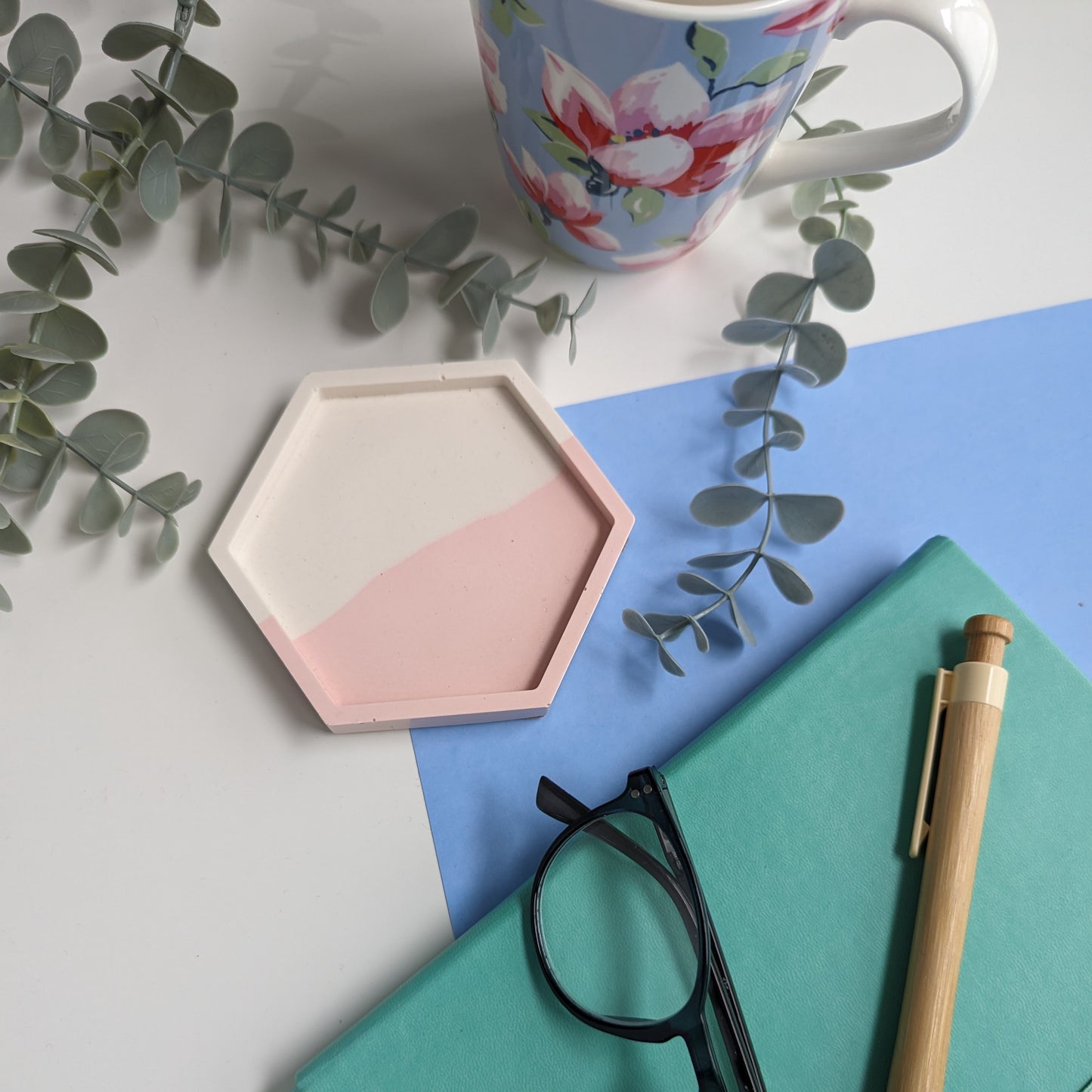 Jesmonite Pastel Coaster - 4 colours
