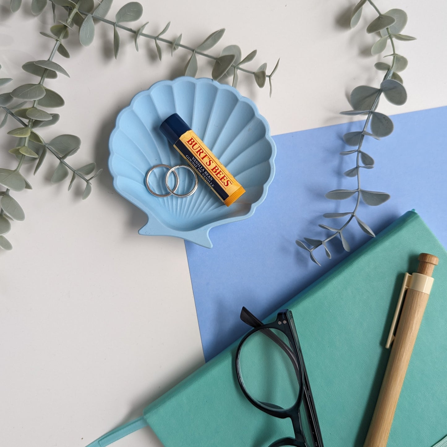 Jesmonite Pastel Shell Trinket Tray - 5 colours