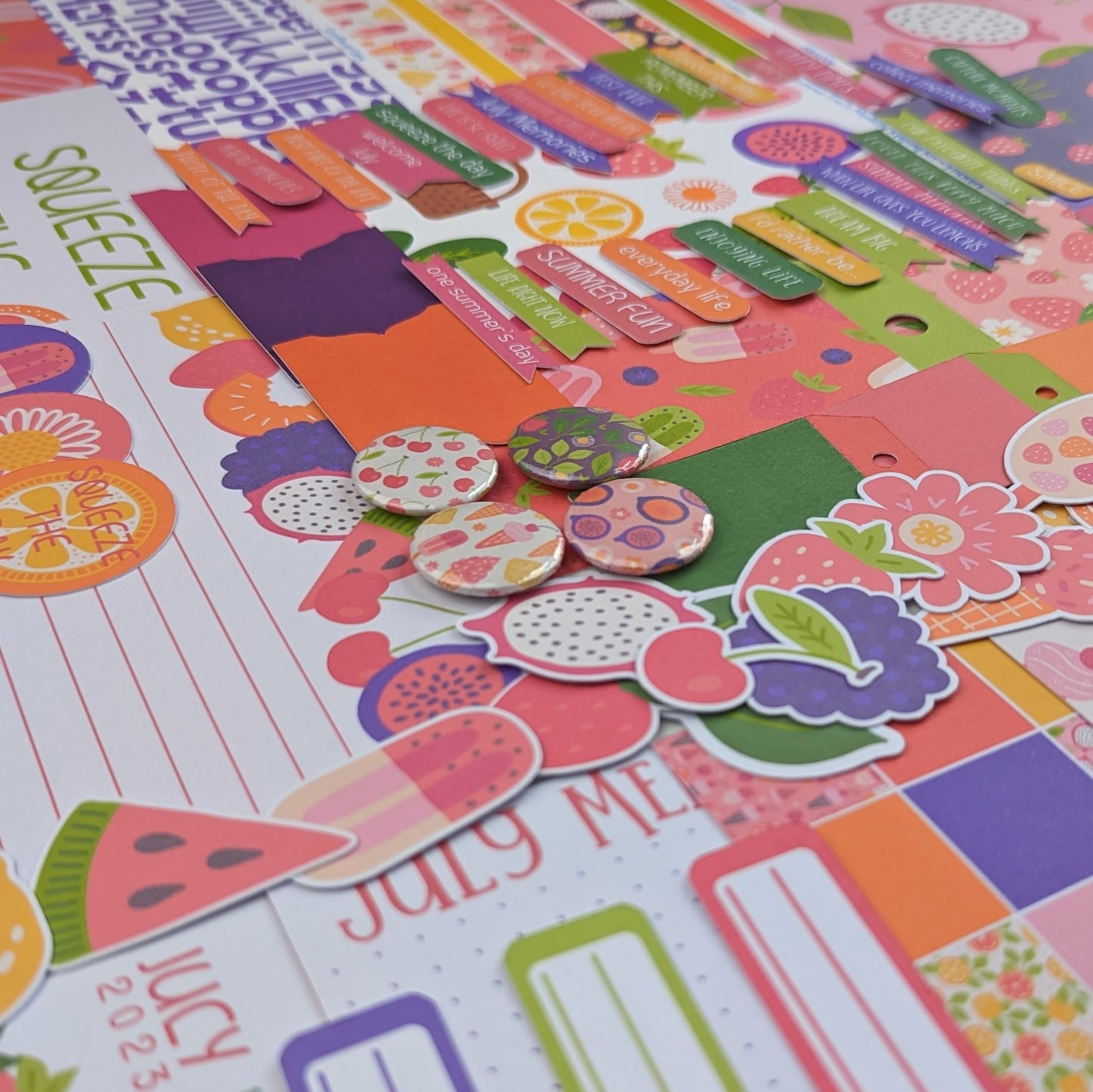 Summer Fruits Memory Keeping Main Kit