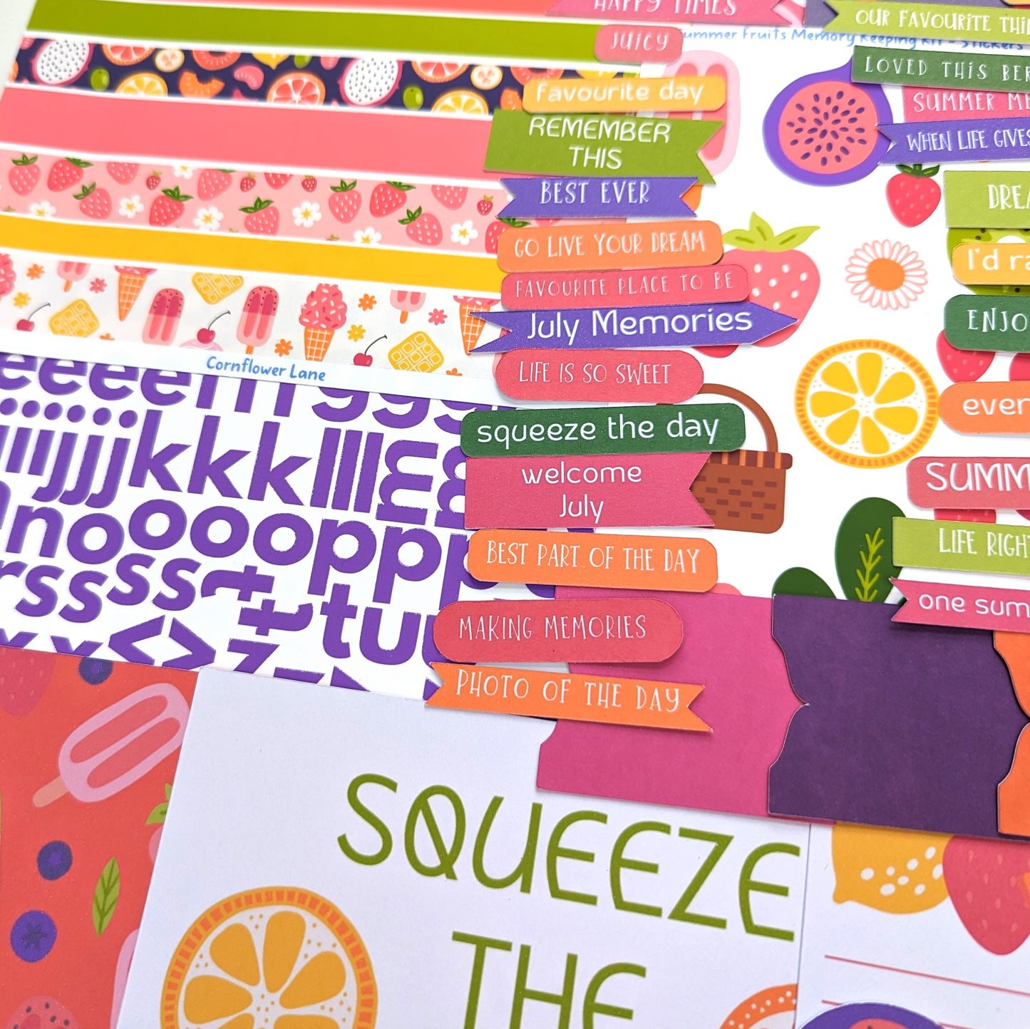 Summer Fruits Memory Keeping Main Kit