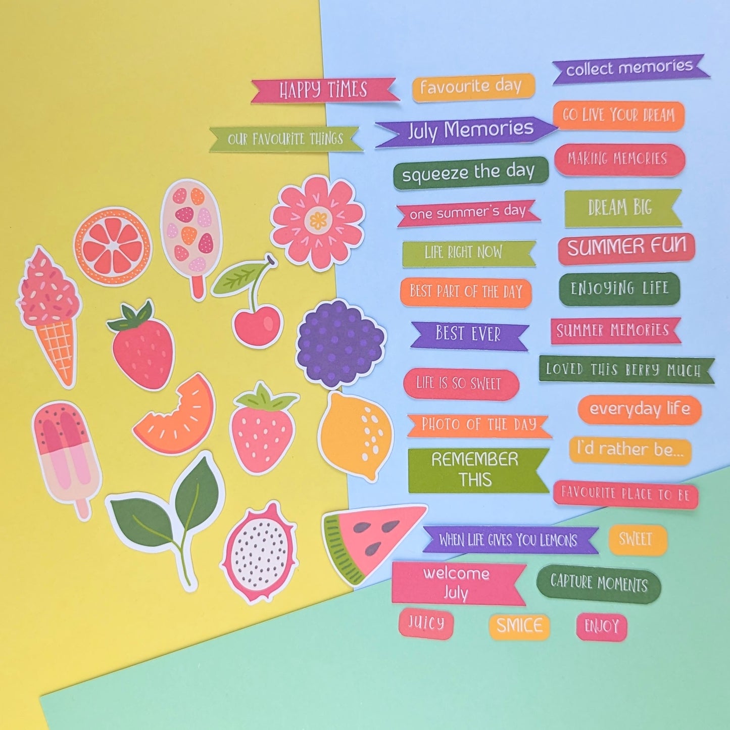 Summer Fruits Memory Keeping Main Kit