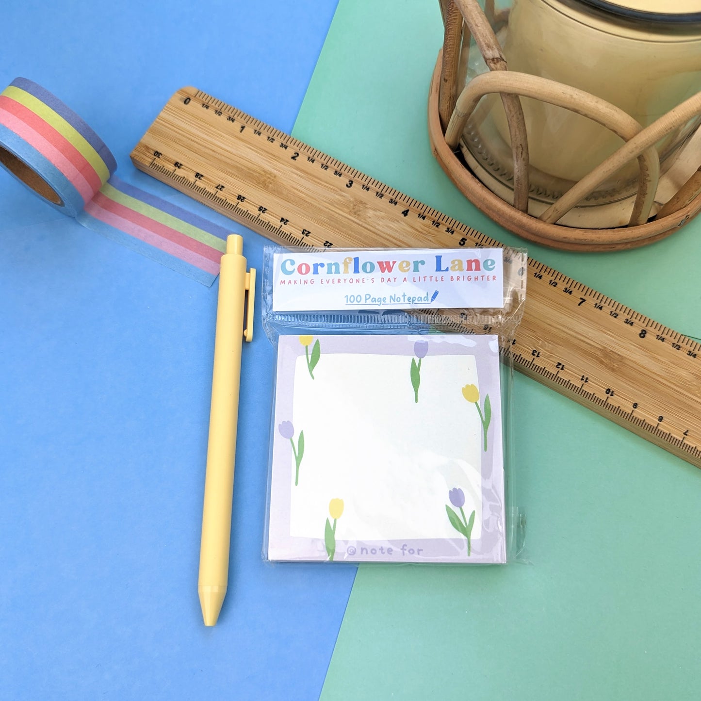 Square Memo pad - Tulips